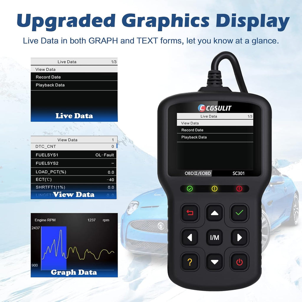 OBD2 Scanner Check Engine Light Diagnostic Scan Tool Black Pack of 2 O471957