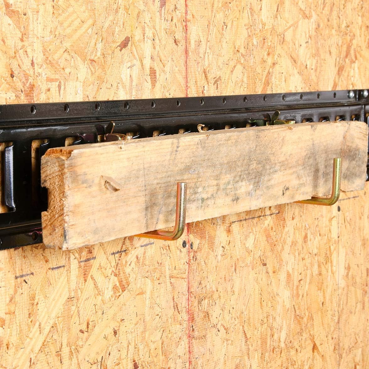 Black Powder Coated Steel E Track Tie-Down Rails I4978