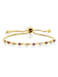 Purple Amethyst Bracelet with Moissanite (0.63 Cttw) J457682