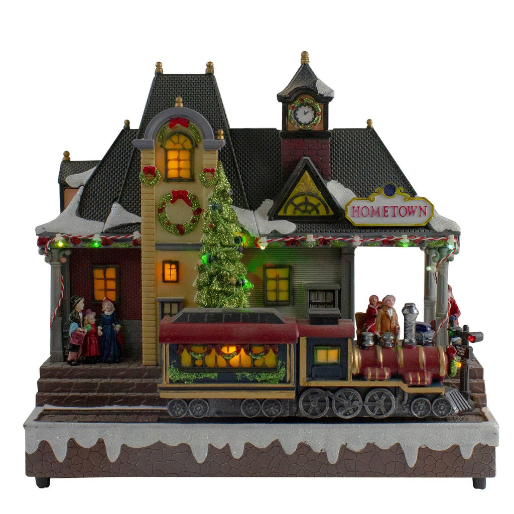 13x22 LED Lighted Christmas Village Tabletop Decor Q94083