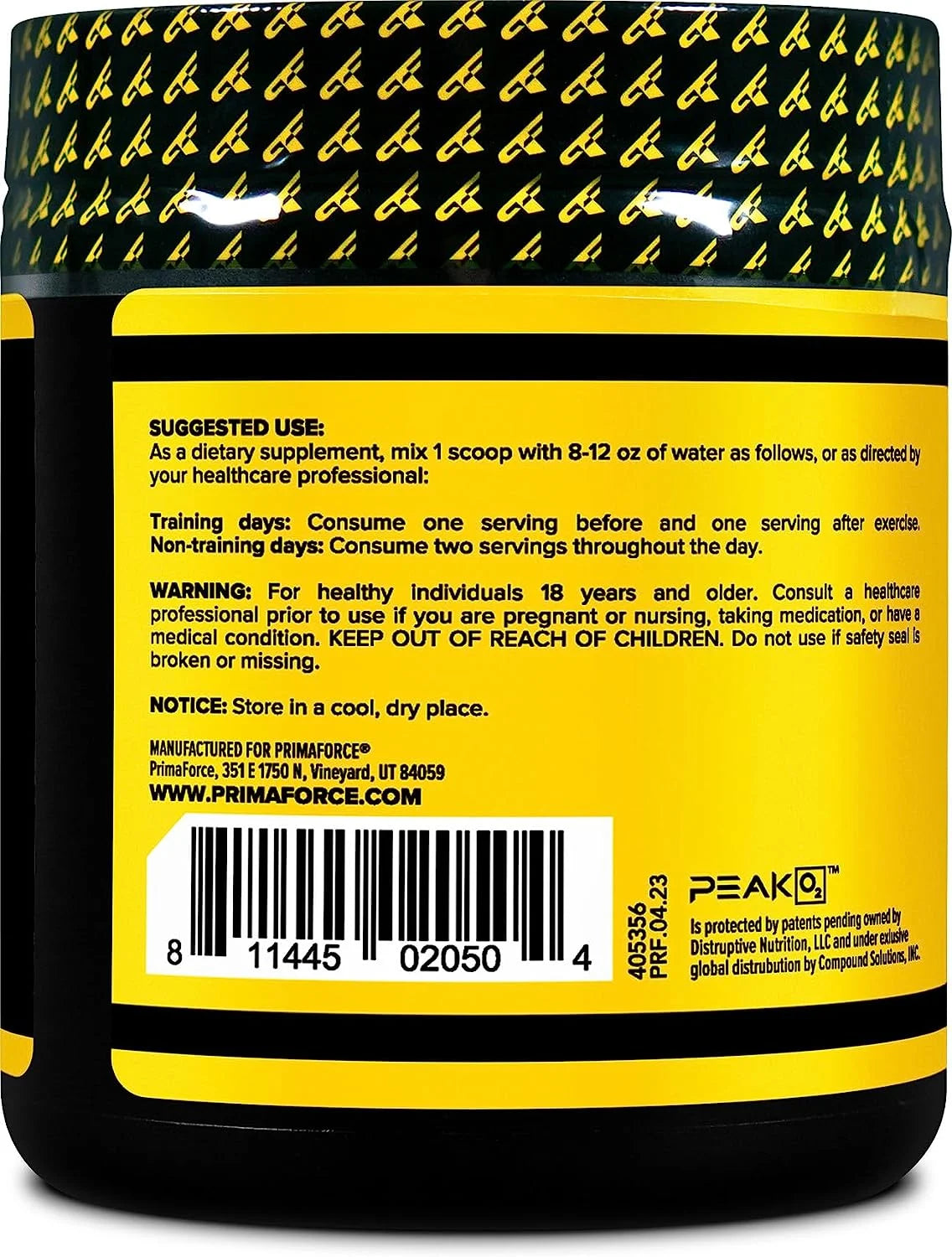 120 grams Non-GMO Vegan Gluten Free Workout Supplement H4234