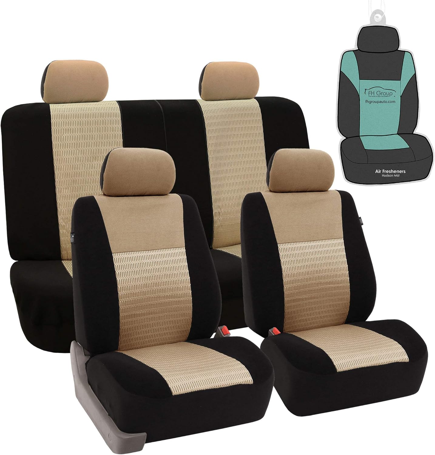 Blue/Black Full Set Car Seat Covers A4072