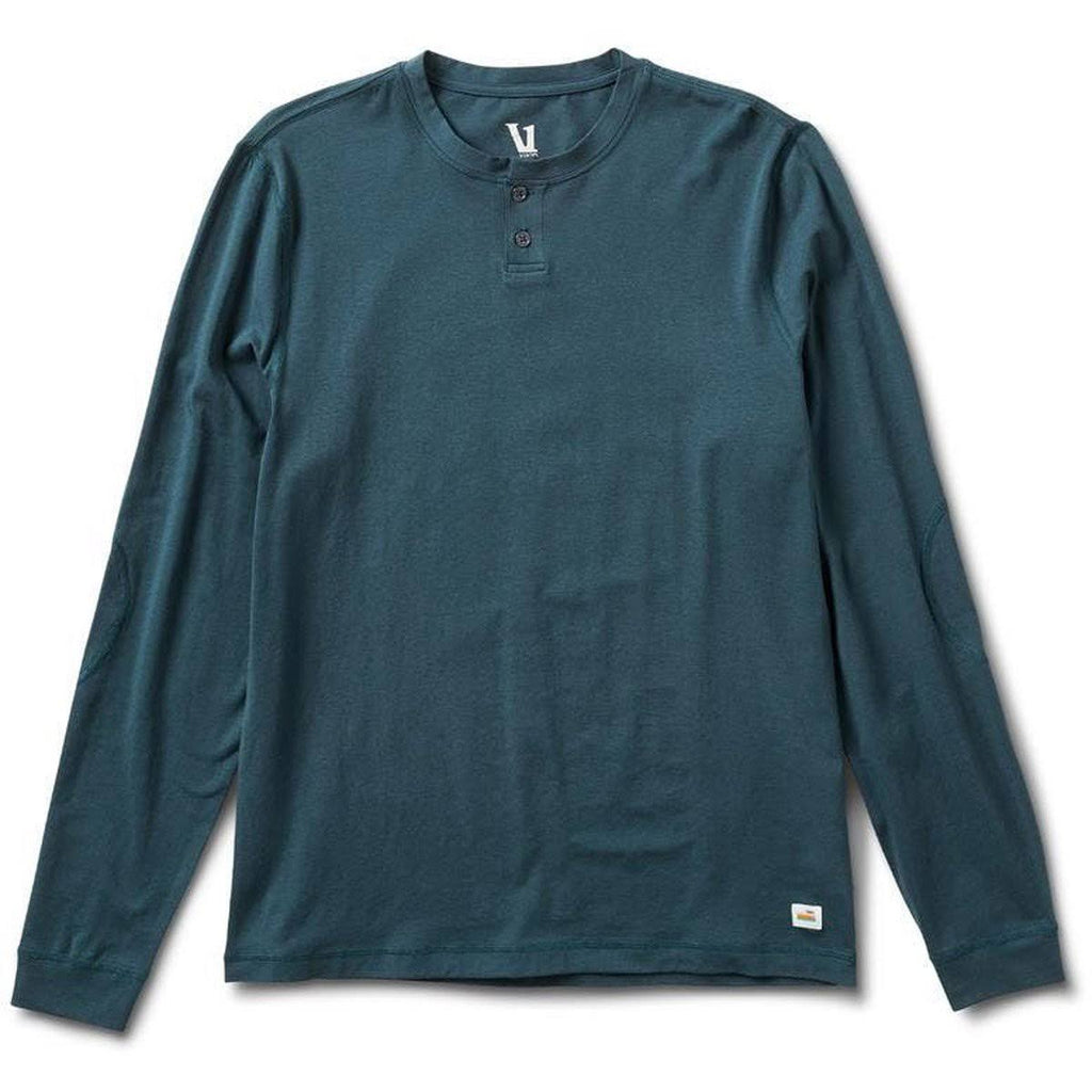 Long-Sleeve Henley - Large / Indigo J36162