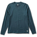 Long-Sleeve Henley - Large / Indigo J36162