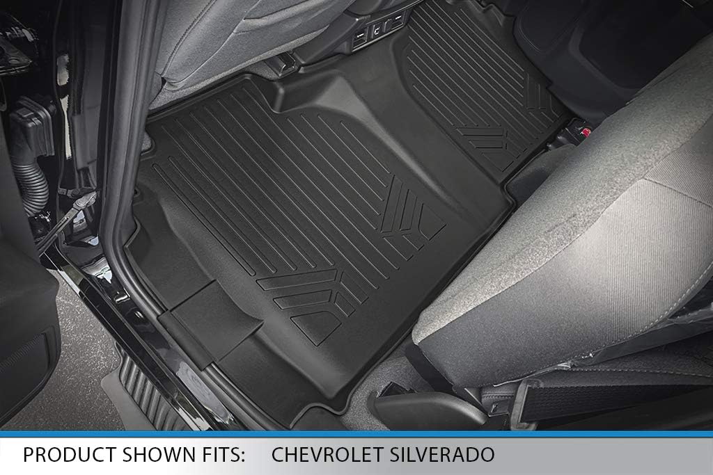 Custom Fit Floor Mats 2 Row Liner Set Black V9013