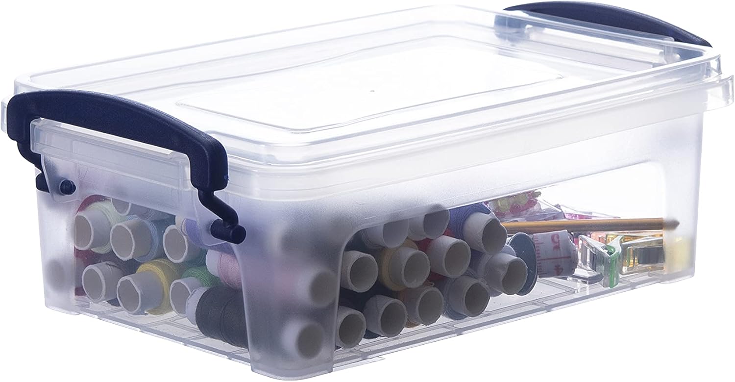 Clear Plastic Storage Bins with Lids N18741
