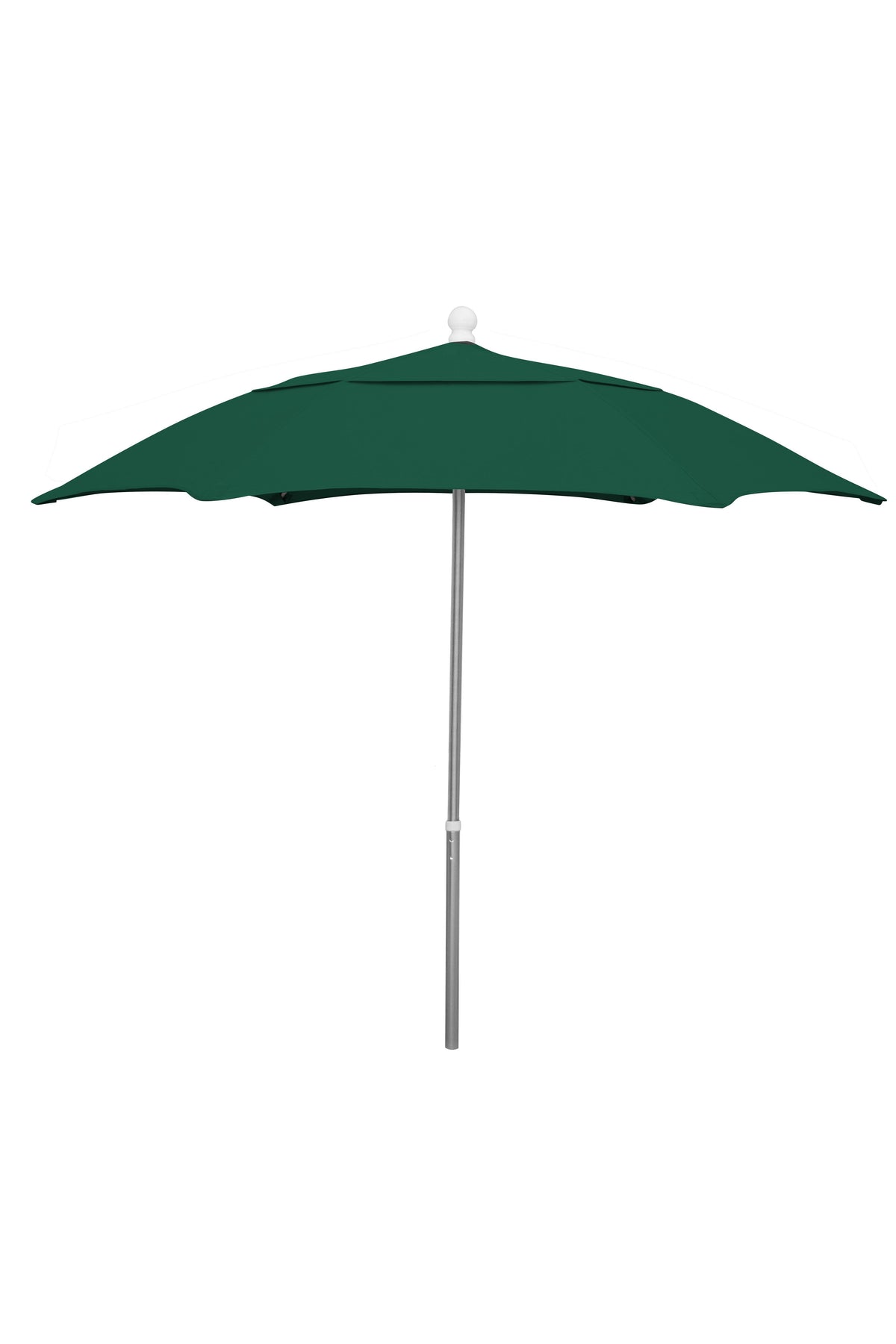 Forest Green 7.5' Hex Patio Umbrella with Aluminum Pole Q7185