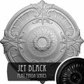 39 1/2x22OD x 2 1/2x22P Ceiling Medallion (Jet Black) I3682