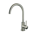 Brushed Nickel Single Handle Goose Neck Stainless Steel Bar Faucet R28142