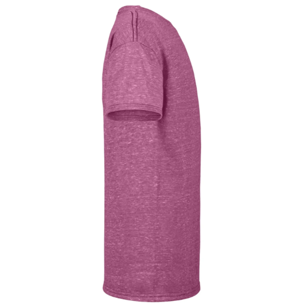 Berry Snow Heather Short Sleeve Blended T-Shirt J5488