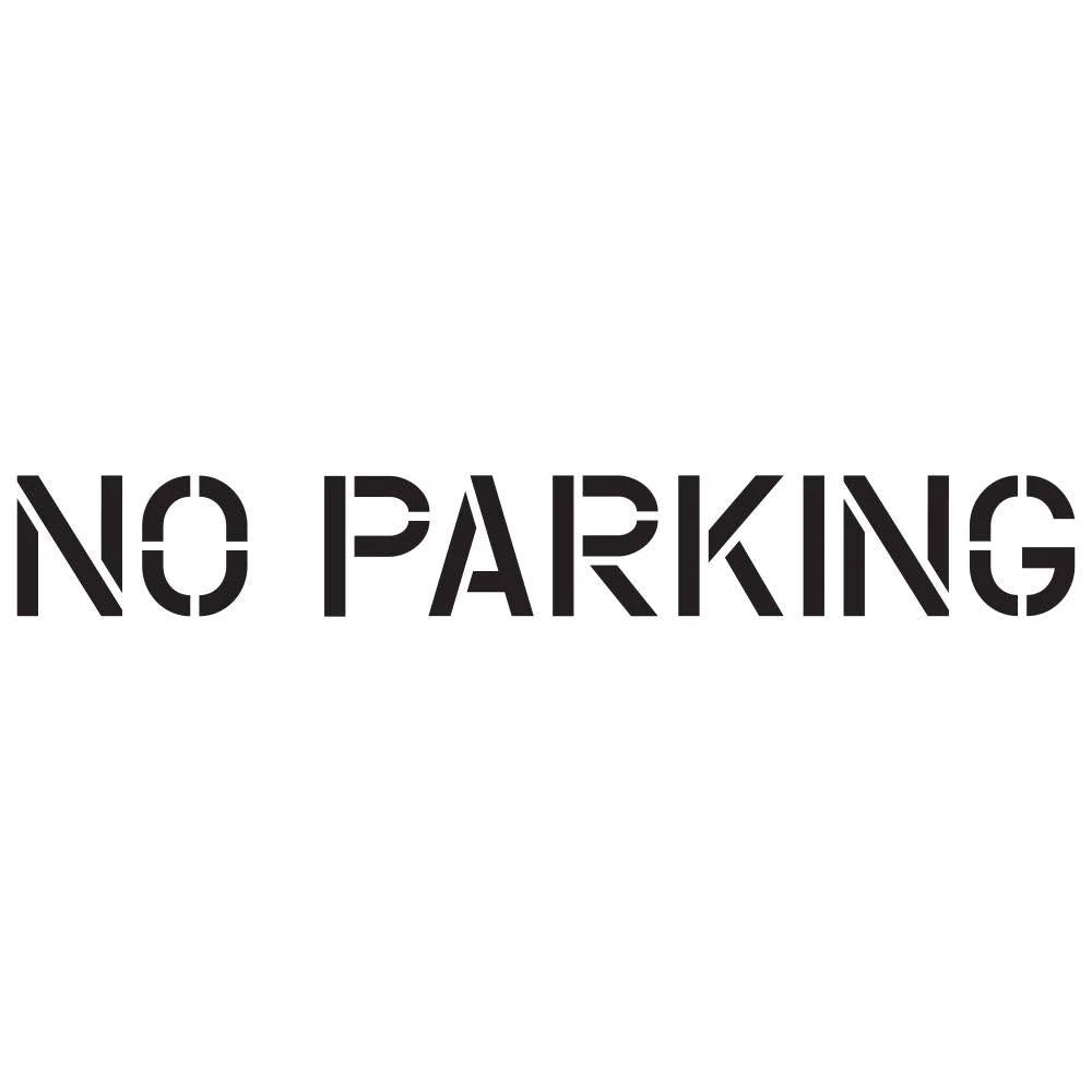 No Parking Stencil T3316