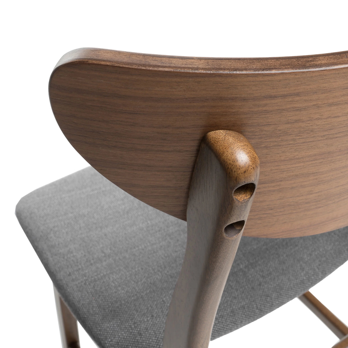 Dark Grey Fabric Counter Chair, Set of 2 Q8110