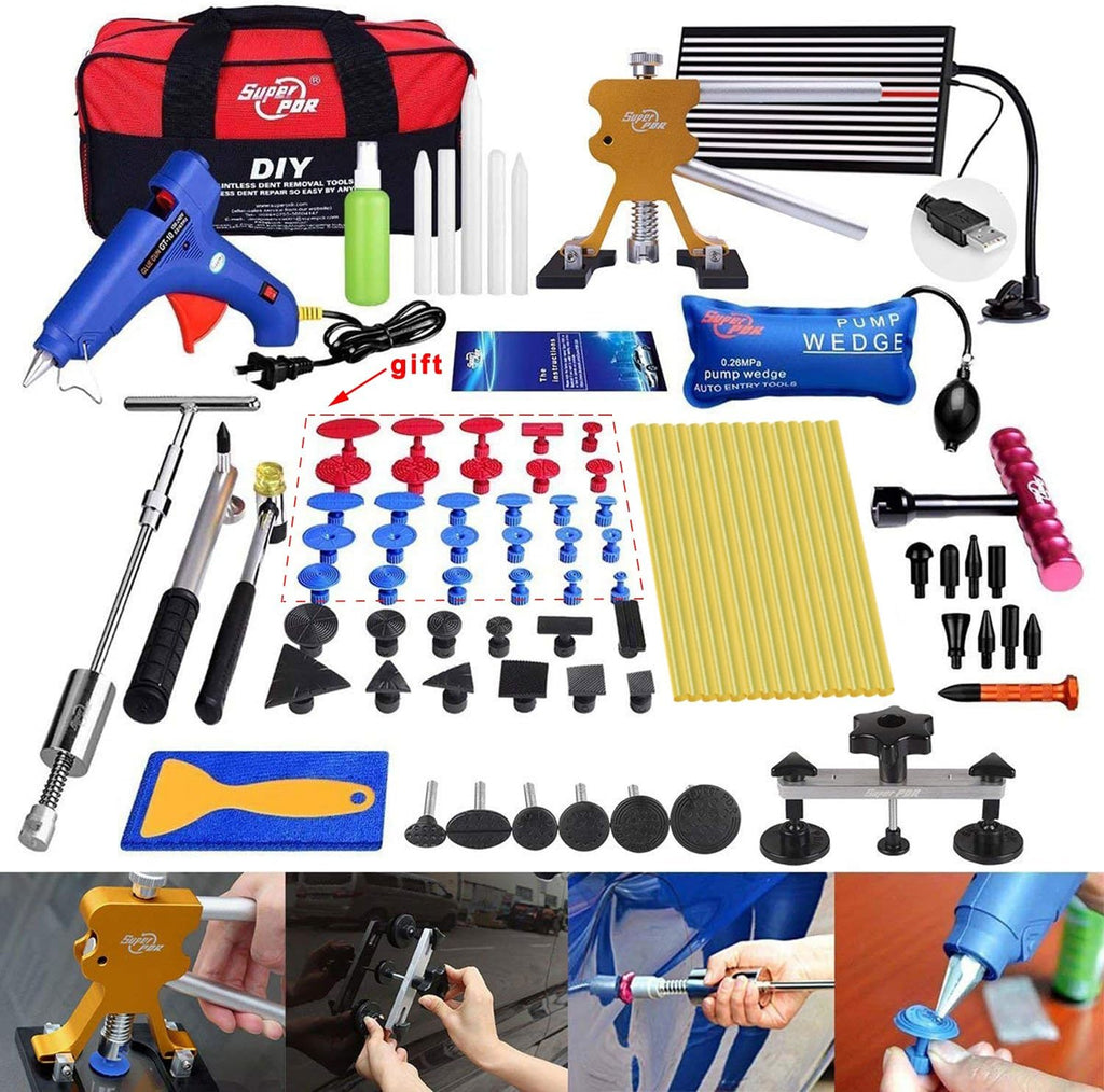 74 Pcs Car Body Paintless Dent Repair Tools Kit V64383