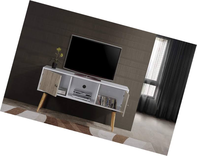 White/Grey Retro Entertainment Unit L595
