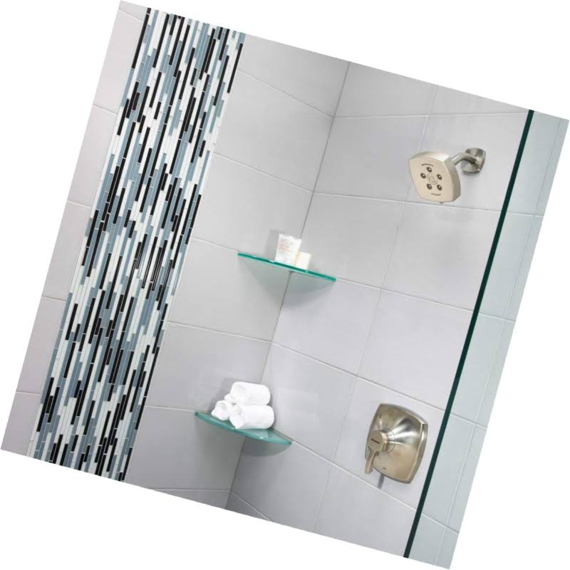 Brushed Nickel Pressure Balance Shower Valve and Trim L63025