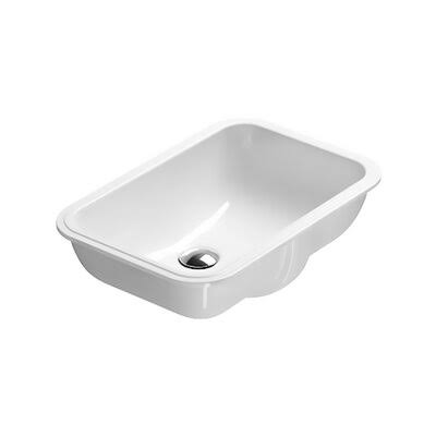 Rectangular Undermount Bathroom Sink with Overflow T748644