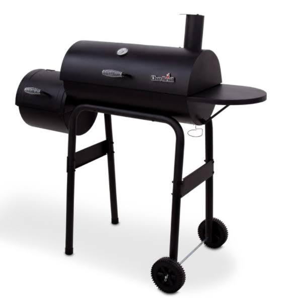 Black Offset Charcoal Smoker U580587