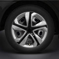 16 Silver/Black Hubcaps Wheel Covers Set of 4 U149567