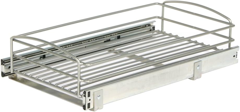 Cabinet Organizer, Frosted Nickel, Pack of 2 H4888