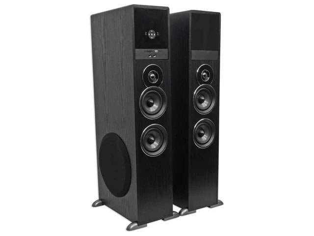 Bluetooth Home Theater Tower Speaker System with 2 Subwoofers M399362