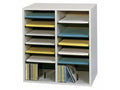 16 Compartments Adjustable Shelves Literature Organizer G64778