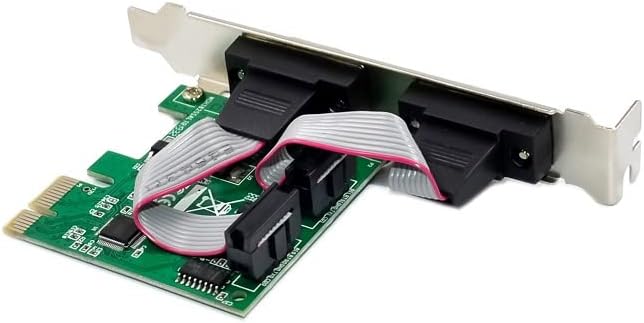 PCI-E 2-Port Dual DB9 Serial RS232 PCIe Adapter Card N427