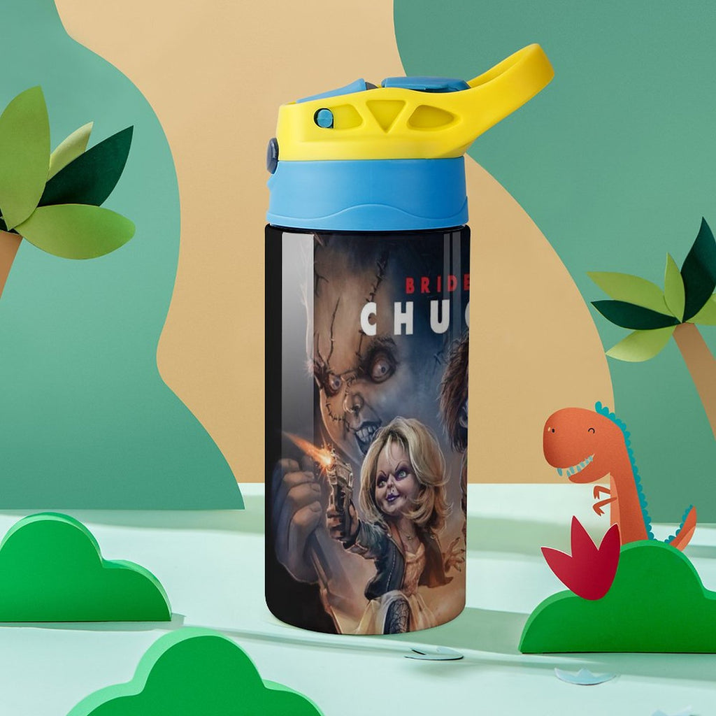 Insulated Stainless Steel Water Bottle With Straw I7053