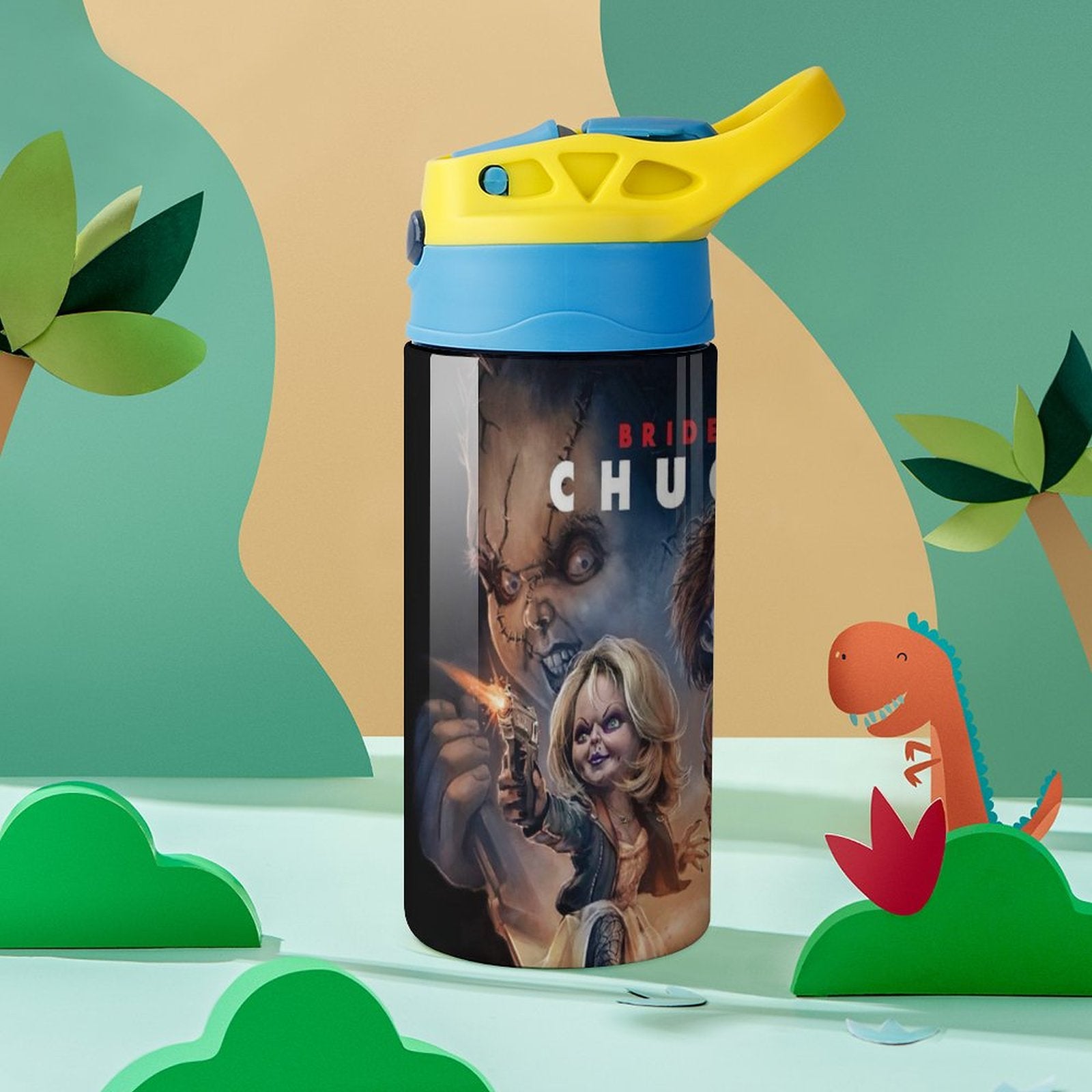 Insulated Stainless Steel Water Bottle With Straw I7053