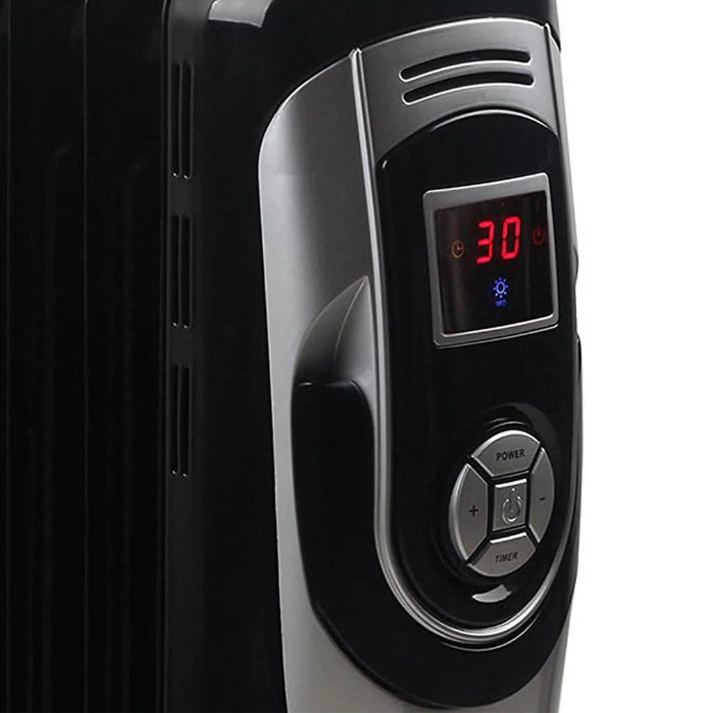 1500 Watt Portable Radiator Electric Heater Black A98682